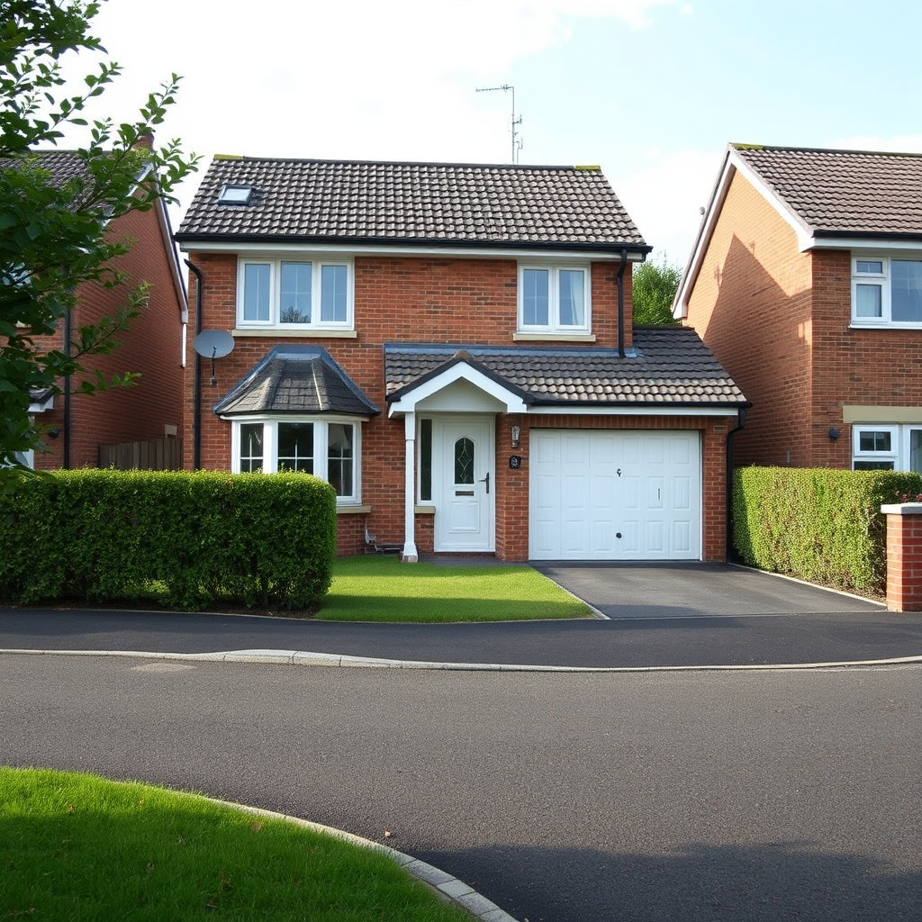 Triple bedroom house with double garage on sale for £460,000